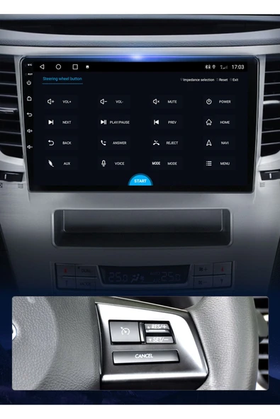 EXVOL SUBARU OUTBACK 3 LEGACY ANDROİD MULTİMEDYA CARPLAYLİ 9 İNC HD IPS EKRAN 2GB/32GB KAMERA HEDİYELİ - Resim 5