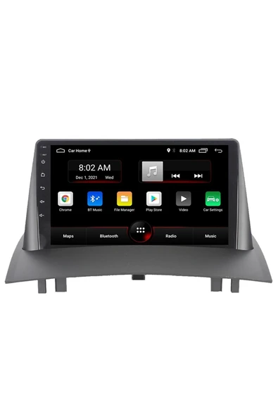 EXVOL Renault Megane 2 Android Multimedya Carplay 9 Inc Hd Ips Ekran 4gb/64gb Kamera Hediyeli - Resim 2
