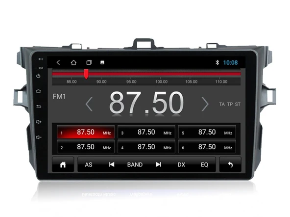 EXVOL Toyota Corolla 2006-2013 Android 12 Multimedya Carplay 2/32gb 9 Inc Hd Ips Ekran Park Kamera Hediye - Resim 2