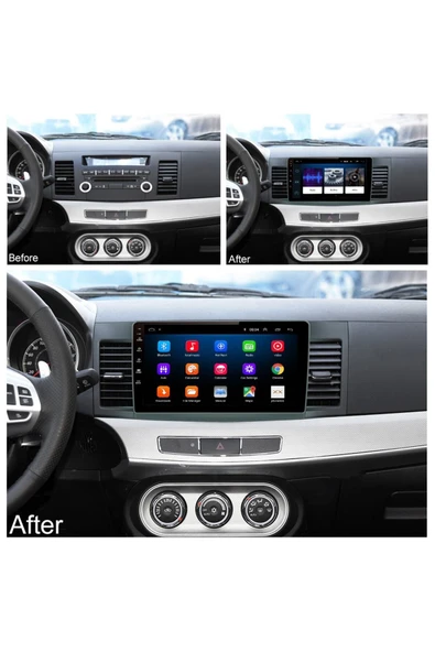 EXVOL MİTSUBİSHİ LANCER 2008-2015 ANDROİD MULTİMEDYA CARPLAYLİ 10 İNC HD IPS EKRAN 4GB/64GB KAMERA HEDİYE - Resim 3