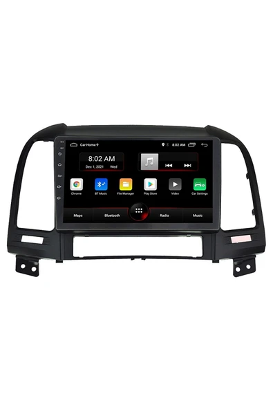 EXVOL Hyundai Santa Fe 2006-2012 Android Multimedya Carplay 9 Inc Hd Ips Ekran 4gb/64gb Kamera Hediyeli ürün görseli