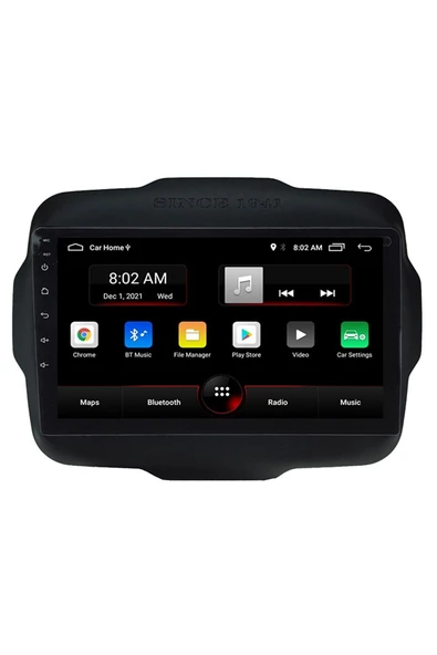 EXVOL Jeep Renegade Android Multimedya Carplay 2016-2020 9 Inc Hd Ips Ekran 2/32gb Kamera Hediyeli - Resim 2