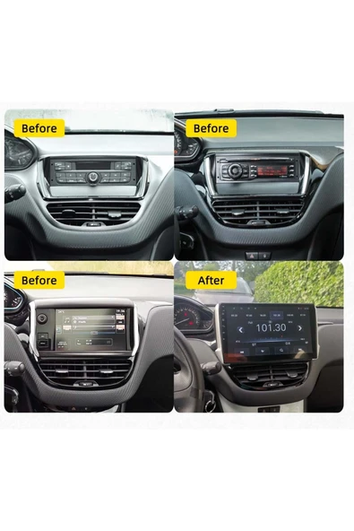 EXVOL Peugeot 208-2008 Android Multimedya 10 Inc Hd Ips Ekran 2gb/32gb Kamera Hediyeli - 5