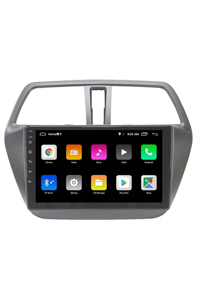 EXVOL Suzuki S Cross Android Multimedya Carplay 9 Inc Hd Ips Ekran 4gb/64gb Kamera Hediyeli - 3