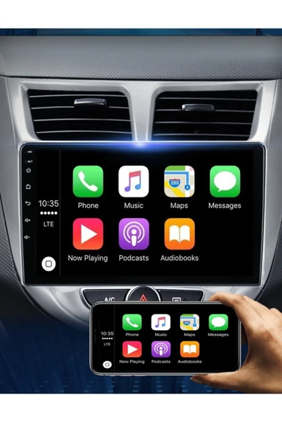 EXVOL Hyundai Accent Blue Multimedya Carplay 9 Inc Hd Ips Ekran 2gb/32gb Android 12 Kamera Hediyeli - Resim 4