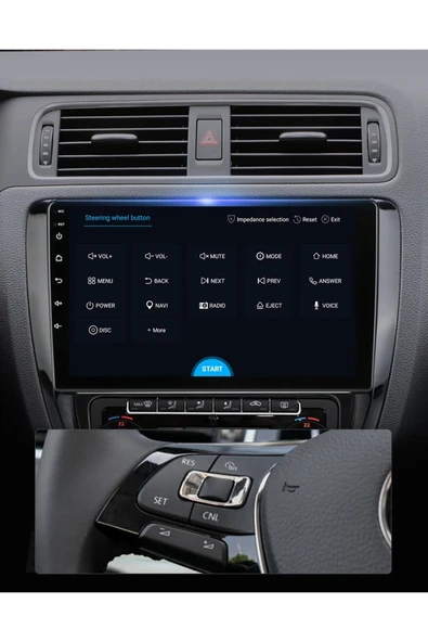 EXVOL VOLKSWAGEN JETTA MULTİMEDYA 10 İNC HD IPS EKRAN 4GB/64GB ANDROİD 12 SÜRÜM PARK KAMERASI HEDİYELİ - 8