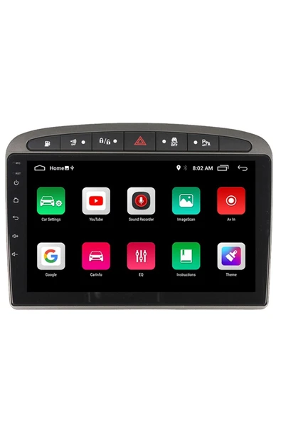 EXVOL Peugeot 308-408 Android Multimedya Carplay 9 Inc Hd Ips Ekran 2/32gb Kamera Hediyeli - Resim 3
