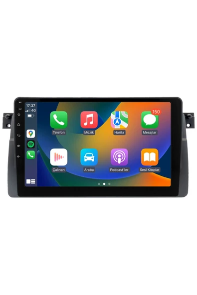 EXVOL Bmw E46 Multimedya Carplay 9 Inc Hd Ips Ekran 2gb/32gb Android 12 Park Kamerası Hediyeli