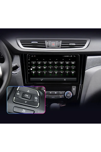 EXVOL Nissan Qashqai X-trail Android 2gb/32gb Multimedya 10.1 Inc Hd Ips Ekran Park Kamerası Uyumlu - Resim 6