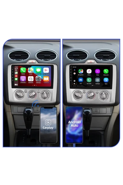 EXVOL Ford Focus 2 Multimedya Carplay 9 Inc Hd Ips Ekran 2gb/32gb Android 12 Sürüm Park Kamerası Hediyeli - 6