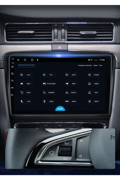EXVOL SKODA SÜPER B 2010-2015 ANDROİD MULTİMEDYA CARPLAYLİ 10 İNC HD IPS EKRAN 2GB/32GB KAMERA HEDİYELİ - Resim 5