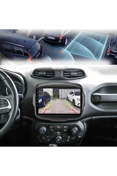 EXVOL Jeep Renegade Android Multimedya Carplay 2016-2020 9 Inc Hd Ips Ekran 4gb/64gb Kamera Hediyeli - Resim 8