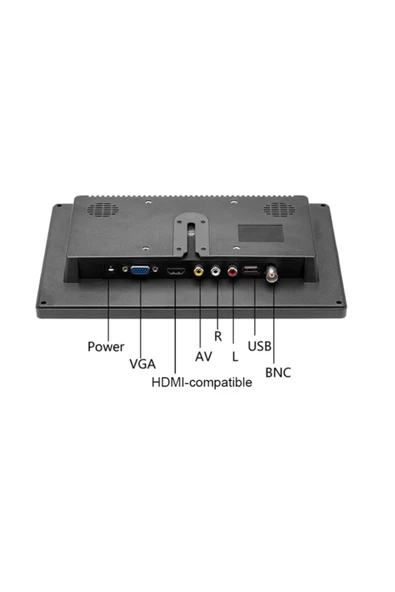 EXVOL 10 Inc Monitör Hdmı Usb Vga Av Destekli Araç Içi Çok Kullanımlı - 3
