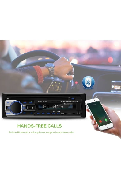 EXVOL Exw-21 Yenii Araba Oto Teyp Bleutooth 4*60w Bluetooth- Usb 2 Amfı Çıkışlı Aux Sd - 7