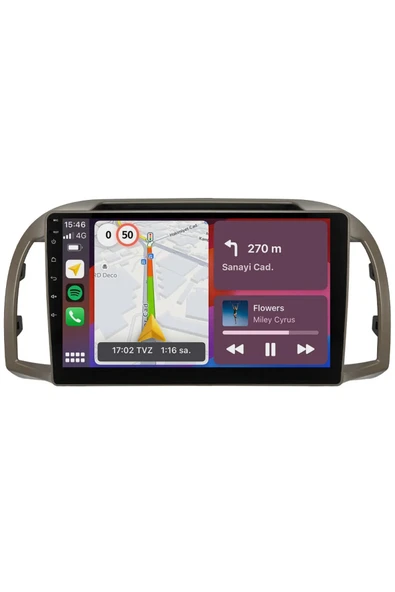 EXVOL NİSSAN MİCRA 2002-2010 ANDROİD MULTİMEDYA 2GB RAM/32GB CARPLAY 9 İNC HD IPS+PARK KAMERASI HEDİYE - 7