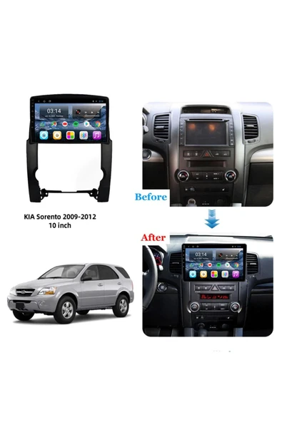 EXVOL Kia Soranto 2009-2012 Android Multimedya 10 Inc Hd Ips Ekran 4gb/64gb Kamera Hediyeli - Resim 5