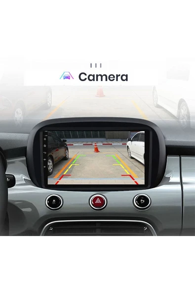 EXVOL FİAT 500X ANDROİD MULTİMEDYA CARPLAY 9 İNC HD IPS EKRAN 2GB/32GB KAMERA HEDİYELİ - 5