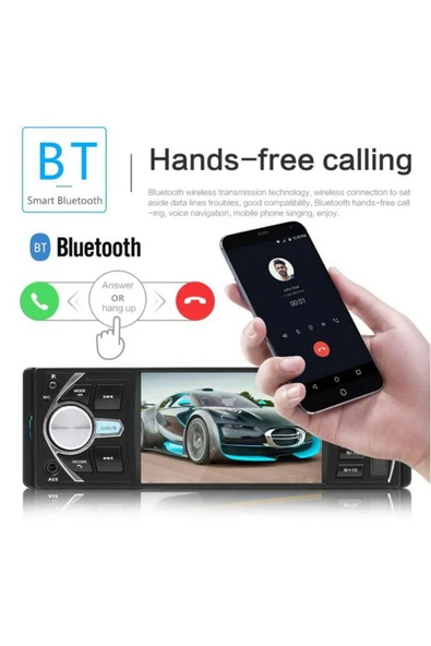EXVOL Araba Oto Teyp Park Kamera Hediyeli 4.1 Inc Ekran 4*60w Bluetooth-mp3-mp5-usb - 2