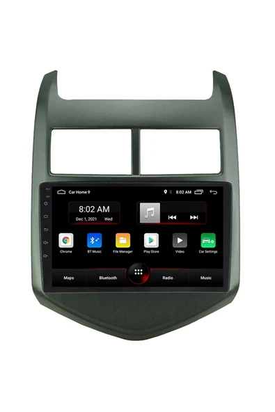 EXVOL CHEVROLET AVEO 2011 2013 ANDROİD MULTİMEDYA CARPLAY 9 İNC HD IPS EKRAN 4GB/64GB KAMERA HEDİYELİ - 1