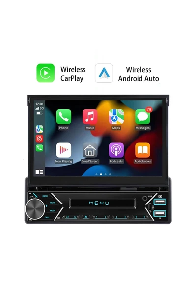 EXVOL ANDROİD 7 İNC İNDASH TEYP MULTİMEDYA 2GB/32GB TYPE-C USB 7 İNC HD IPS KAMERA HEDİYELİ
