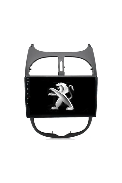 EXVOL Peugeot 206 Android Multimedya Carplay 9 Inc Hd Ips Ekran 2/32gb Kamera Hediyeli
