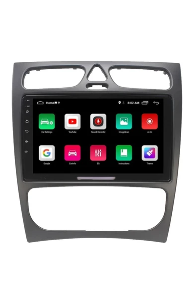 EXVOL MERCEDES BENZ C CLASS W209 ANDROİD MULTİMEDYA CARPLAY 9 İNC HD IPS EKRAN 2/32GB KAMERA HEDİYELİ - Resim 4