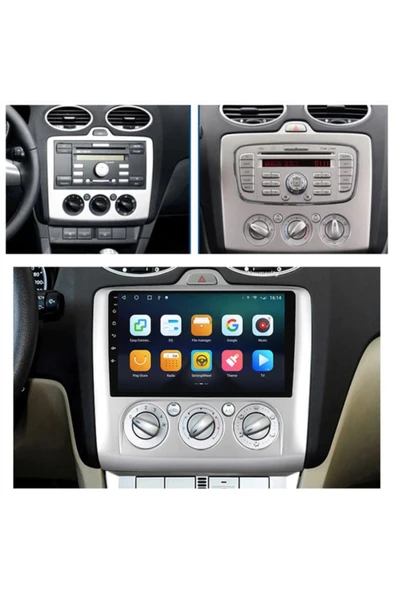 EXVOL Ford Focus 2 Multimedya Carplay 9 Inc Hd Ips Ekran 2gb/32gb Android 12 Sürüm Park Kamerası Hediyeli - 7