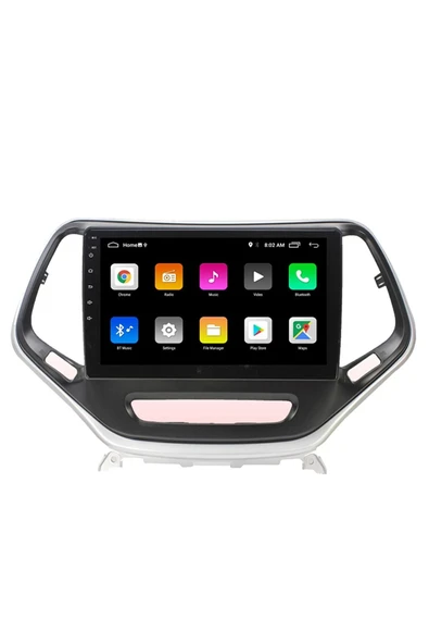 EXVOL Jeep Cherokee 2014-2018 Android Multimedya Carplay 9 Inc Hd Ips Ekran 2gb/32gb Kamera Hediyeli - Resim 2