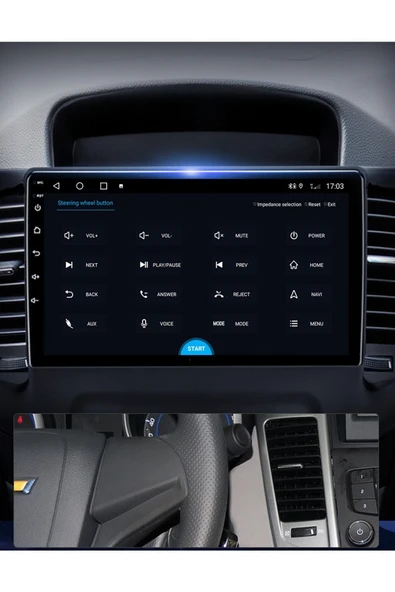 EXVOL CHEVROLET CRUZE 2008 2012 ANDROİD MULTİMEDYA CARPLAY 9 İNC HD IPS EKRAN 4GB/64GB KAMERA HEDİYELİ - 8