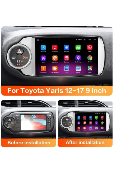 EXVOL Toyota Yaris Android Multimedya Carplay 9 Inc Hd Ips Ekran 4/64gb Kamera Hediyeli - Resim 3