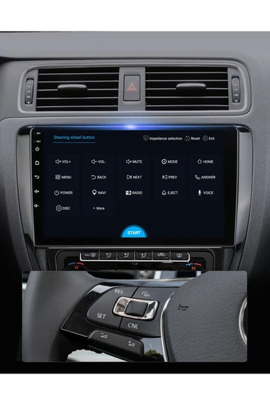 EXVOL Volkswagen Jetta Multimedya 10 Inc Hd Ips Ekran 2gb/32gb Android 12 Sürüm Park Kamerası Hediyeli - 8