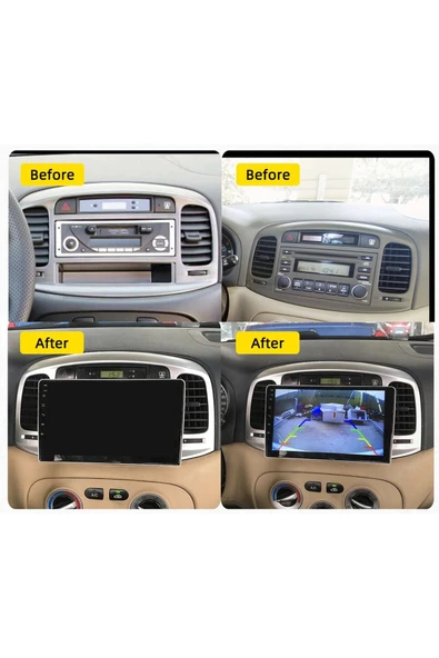 EXVOL Hyundai Accent Era Android Multimedya Carplay 9 Inc Hd Ips Ekran 4gb/64gb Kamera Hediyeli - Resim 7