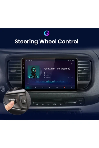 EXVOL PEUGEOT EXPERT ANDROİD MULTİMEDYA CARPLAY 9 İNC HD IPS EKRAN 2GB/32GB KAMERA HEDİYELİ - 6