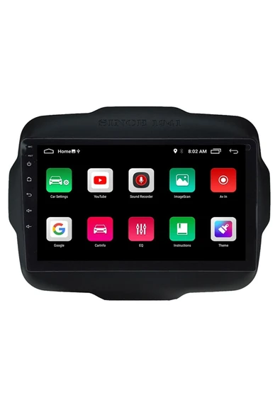 EXVOL Jeep Renegade Android Multimedya Carplay 2016-2020 9 Inc Hd Ips Ekran 4gb/64gb Kamera Hediyeli - Resim 3