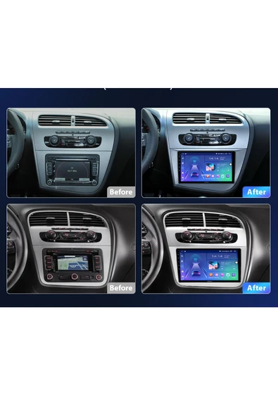 EXVOL SEAT LEON 2006-2012 ANDROİD MULTİMEDYA CARPLAY 9 İNC HD IPS EKRAN 2/64GB KAMERA HEDİYELİ - Resim 5