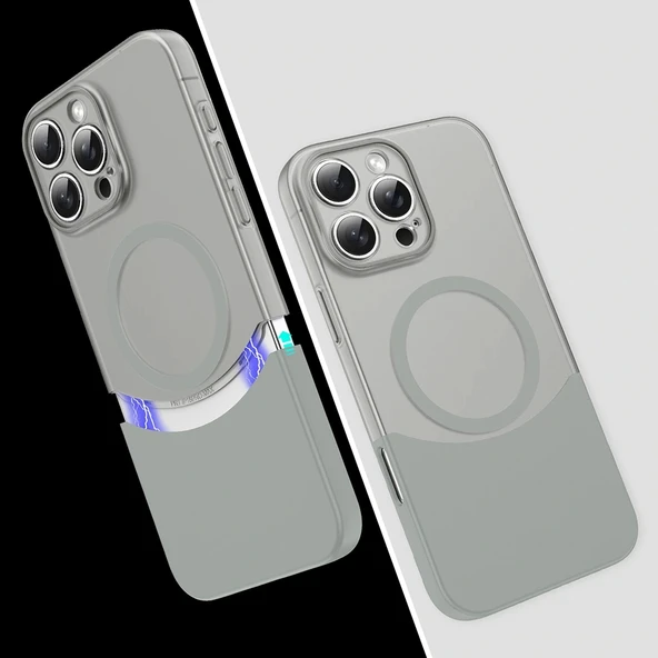 Apple iPhone 16 Pro Max Kılıf M-Safe Şarj Özellikli Mıknatıslı Redclick Duble Kapak ürün görseli 1