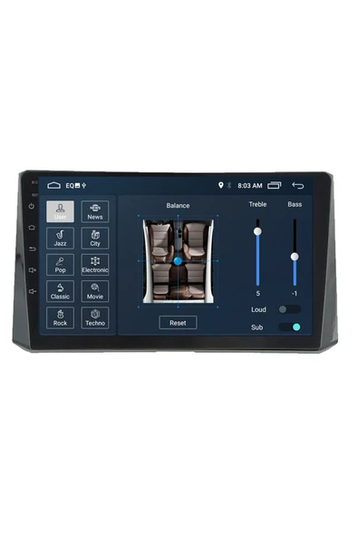 EXVOL Toyota Yeni Corolla Android Multimedya 10 Inc Hd Ips Ekran 2gb Ram /32gb Kamera Hediyeli Carplayli - 4
