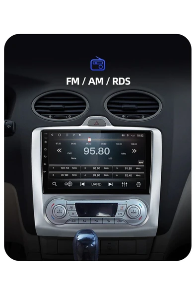 EXVOL FORD FOCUS 2 MULTİMEDYA 9 İNC HD IPS EKRAN DİJİTAL 4GB/64GB ANDROİD 12 SÜRÜM PARK KAMERASI HEDİYE - 5