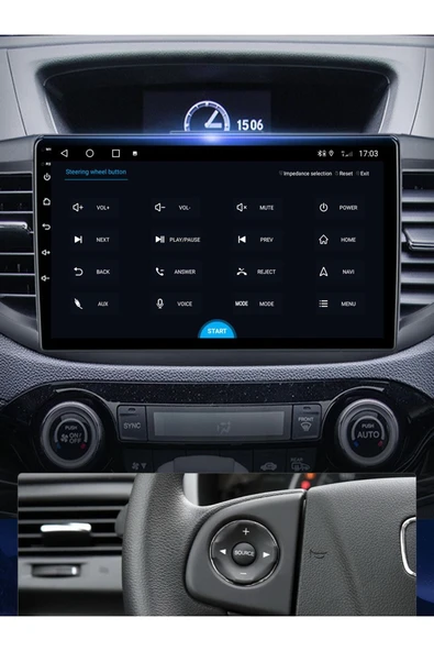 EXVOL HONDA CRV 2012-2018 ANDROİD MULTİMEDYA CARPLAYLİ 9 İNC HD IPS EKRAN 2GB/32GB KAMERA HEDİYELİ - Resim 5