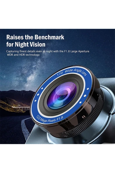 EXVOL ARAÇ İÇİ YOL KAYIT KAMERASI 4 İNC 1296P FULL HD 1.8 LENS YOL+GERİ GÖRÜŞ KAMERALI - 6
