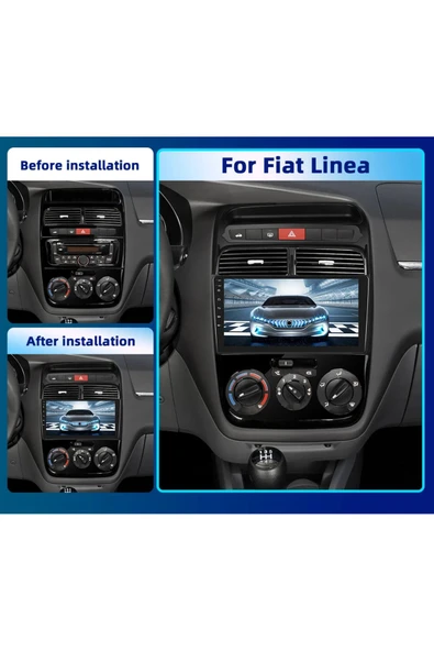 EXVOL FİAT LİNEA ANDROİD MULTİMEDYA 2GB/32GB CARPLAYLİ 9 İNC HD IPS EKRAN +KAMERA HEDİYE - 5
