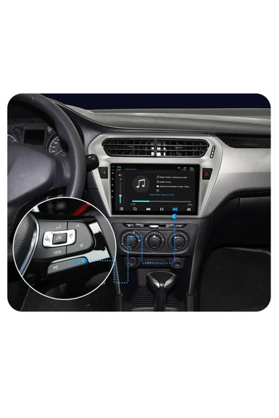 EXVOL Peugeot 301 Multimedya Carplay Hd 9 Inc Ips Ekran 2gb/32gb Android 12 Park Kamerası Hediyeli - 7