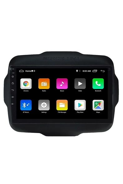EXVOL Jeep Renegade Android Multimedya Carplay 2016-2020 9 Inc Hd Ips Ekran 4gb/64gb Kamera Hediyeli - Resim 5