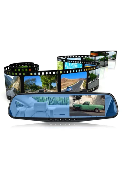 EXVOL Araç Içi Park Kameralı Kayıt Kamerası 1080p Hddikiz Aynalı 4.3 Inc Ekran - Resim 8