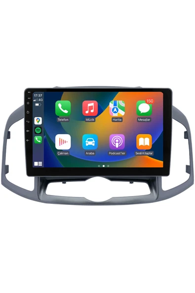 EXVOL Chevrolet Captiva Android Multimedya Carplay 2012-2016 9 Inc Hd Ips Ekran 4gb/64gb Kamera Hediyeli