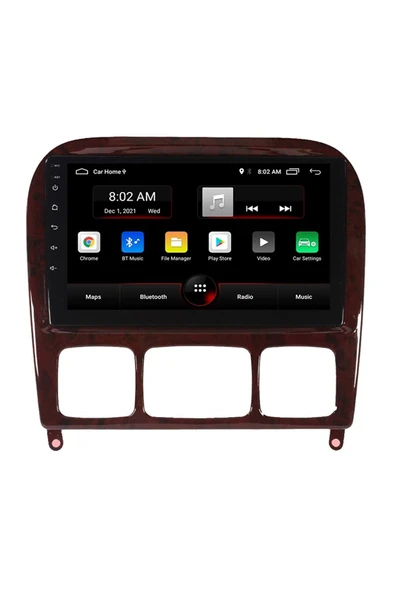 EXVOL Mercedes S Class W220 Android Multimedya Carplay 9 Inc Hd Ips Ekran 4gb/64gb Kamera Hediyeli - Resim 6