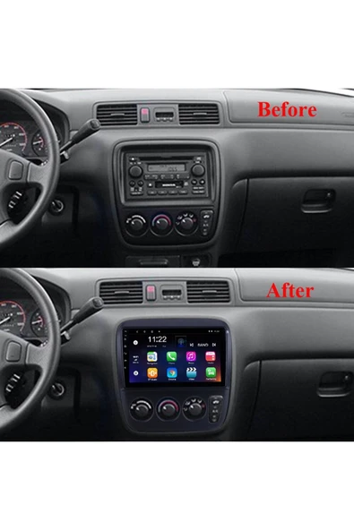 EXVOL Honda Cr-v 1995-2001 Android Multimedya Carplay 9 Inc Hd Ips Ekran 4gb/64gb Kamera Hediyeli - Resim 4