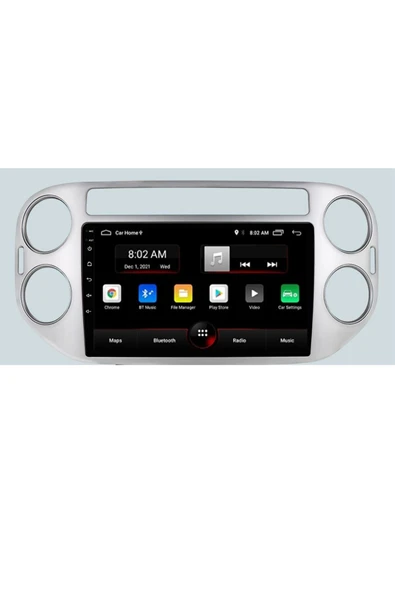 EXVOL VOLKSWAGEN TİGUAN 2006-2016 ANDROİD MULTİMEDYA CARPLAY 9 İNC HD IPS EKRAN 4GB/64GB KAMERA HEDİYELİ - Resim 2
