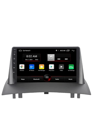 EXVOL Renault Megane 2 Android Multimedya Carplay 9 Inc Hd Ips Ekran 2/32gb Kamera Hediyeli - Resim 2