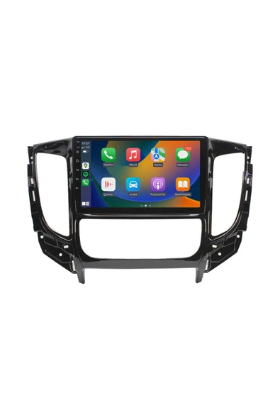 EXVOL MİTSUBİSHİ L200 ANDROİD 14 MULTİMEDYA 2GB RAM/32GB CARPLAY DİJİTAL KLİMA 9 İNC HD IPS +PARK KAMERASI